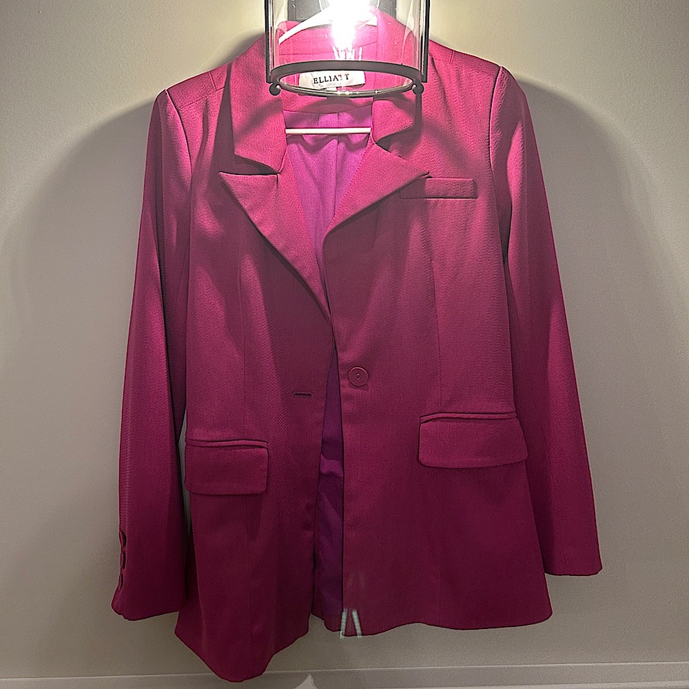 Thick pink blazer